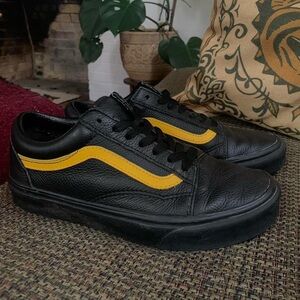 Vans Black and Yellow Sneakers
